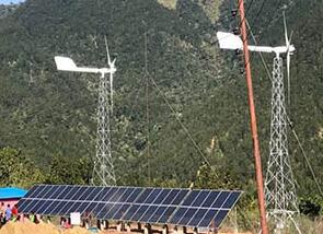 尼泊尔最大风能太阳能混合发电项目正式运营 每天可发电110千瓦时