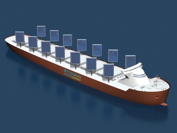 首批装备太阳能硬帆的货船 准备投入长期海上试航