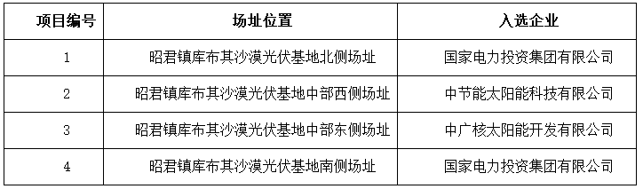 达拉特、海兴公布光伏应用领跑者基地入选企业名单