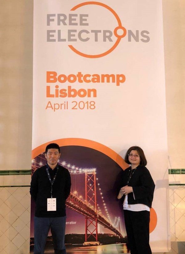 亿可能源CEO王春光及首席科学家苏明在Bootcamp现场