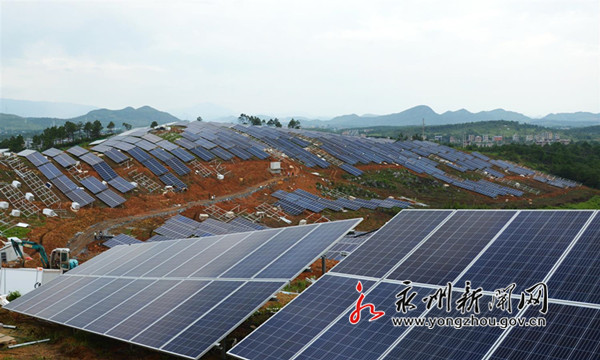 湖南江华在建光伏发电站6月底将全部建成并网发电