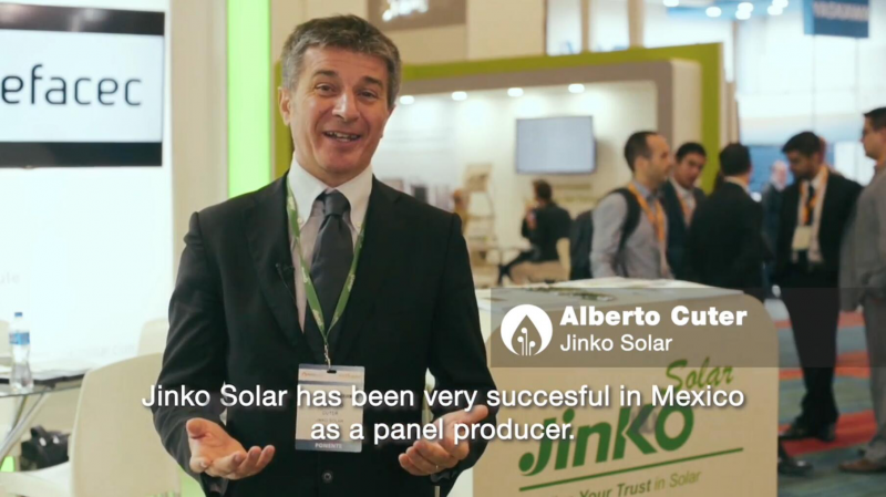 晶科能源2018墨西哥MIREC峰会接受专访 看好墨西哥光伏发展